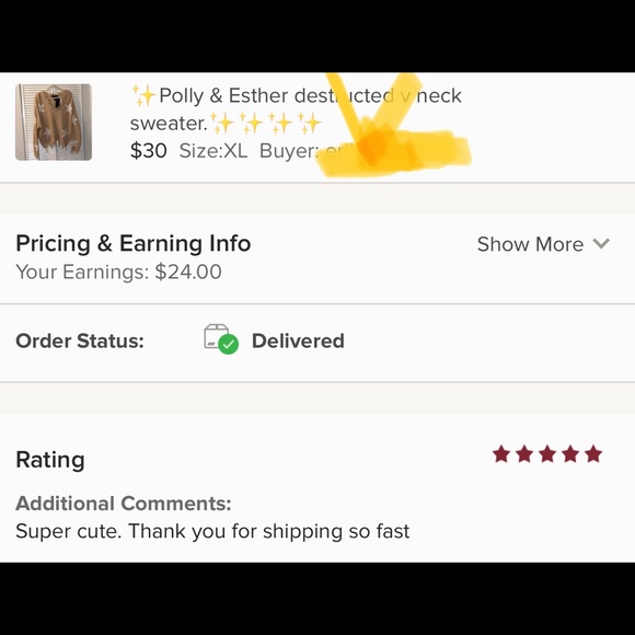 🔥Poly & Esther destructed v neck sweater.🔥🔥 - Picture 6 of 6